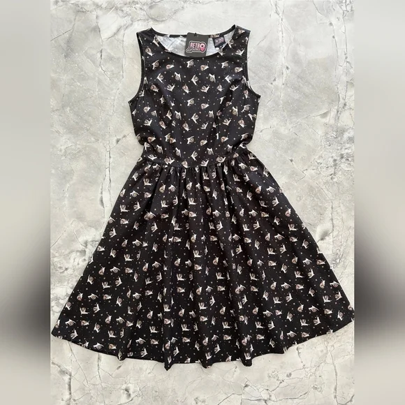 NWT Retrolicious Snails And Stars Patterned Sleeveless Dress - Picture 1 of 4